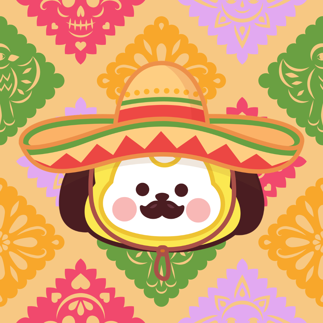 BT21 SOMBRERO KEYCHAIN