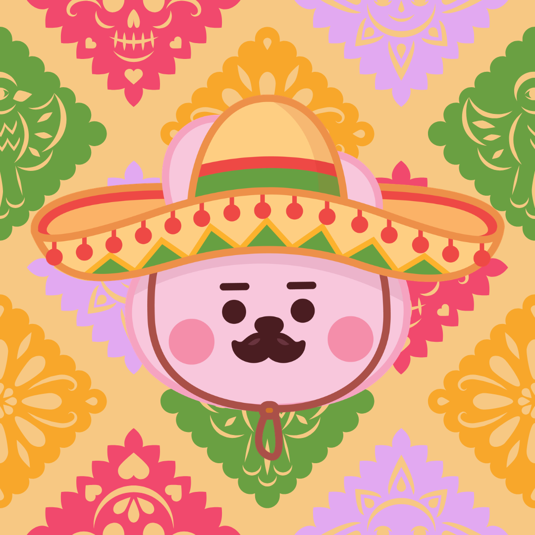 BT21 SOMBRERO KEYCHAIN