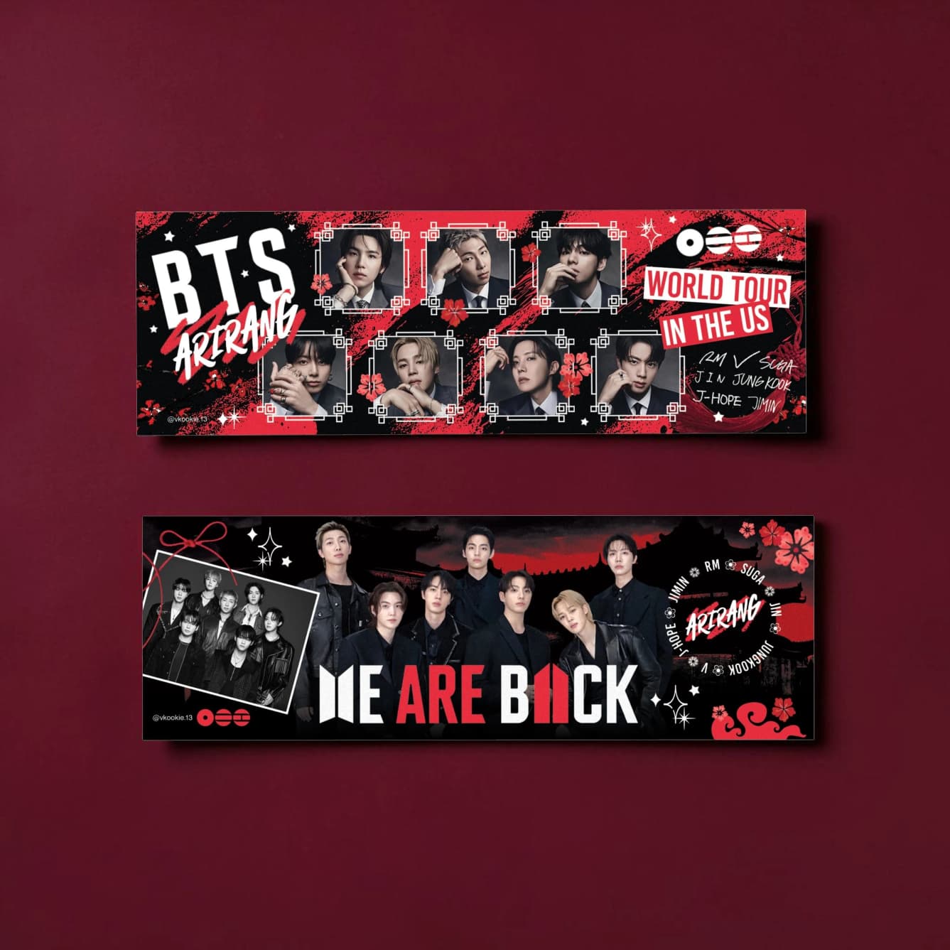 BTS Arirang Fabric Banner