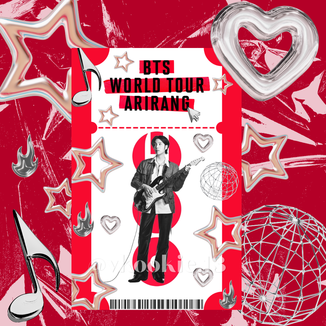 BTS ARIRANG Ticket Keychain/Luggage Tag