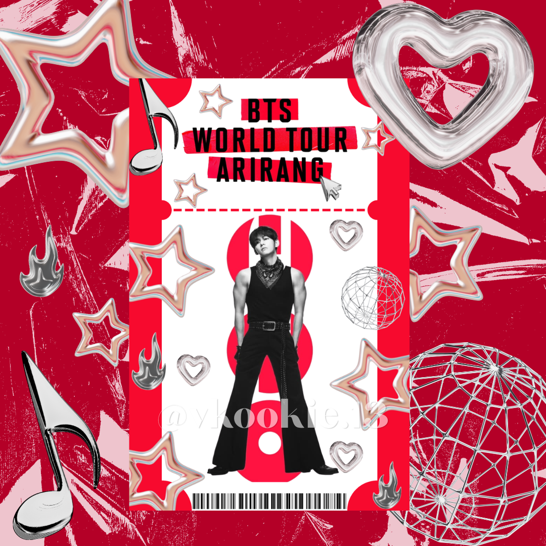 BTS ARIRANG Ticket Keychain/Luggage Tag