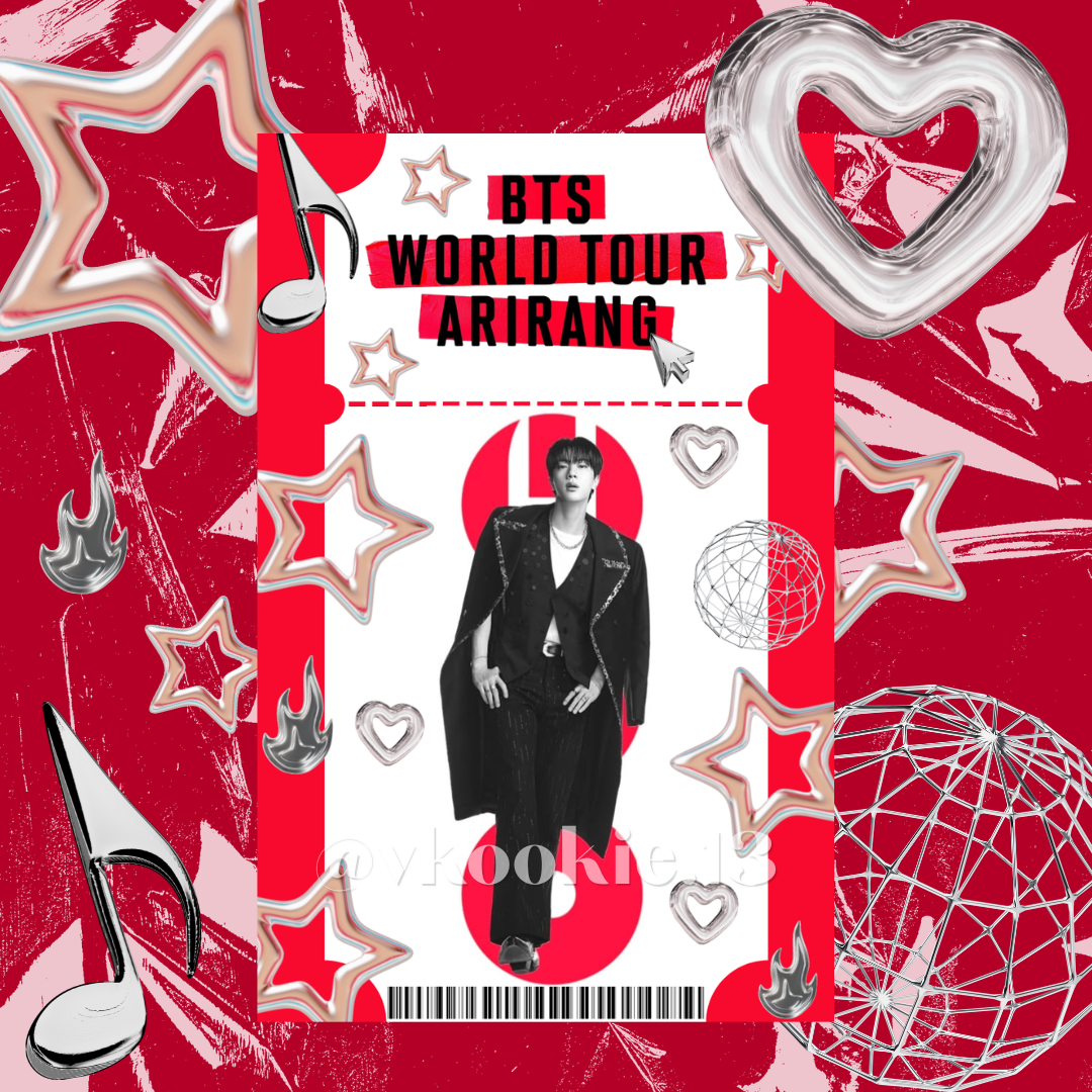 BTS ARIRANG Ticket Keychain/Luggage Tag