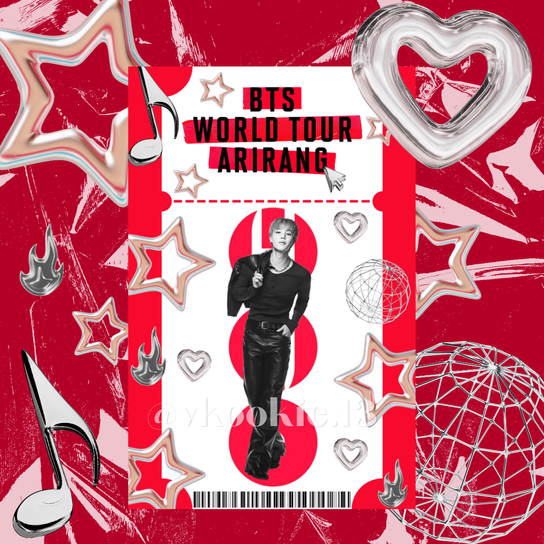 BTS ARIRANG Ticket Keychain/Luggage Tag