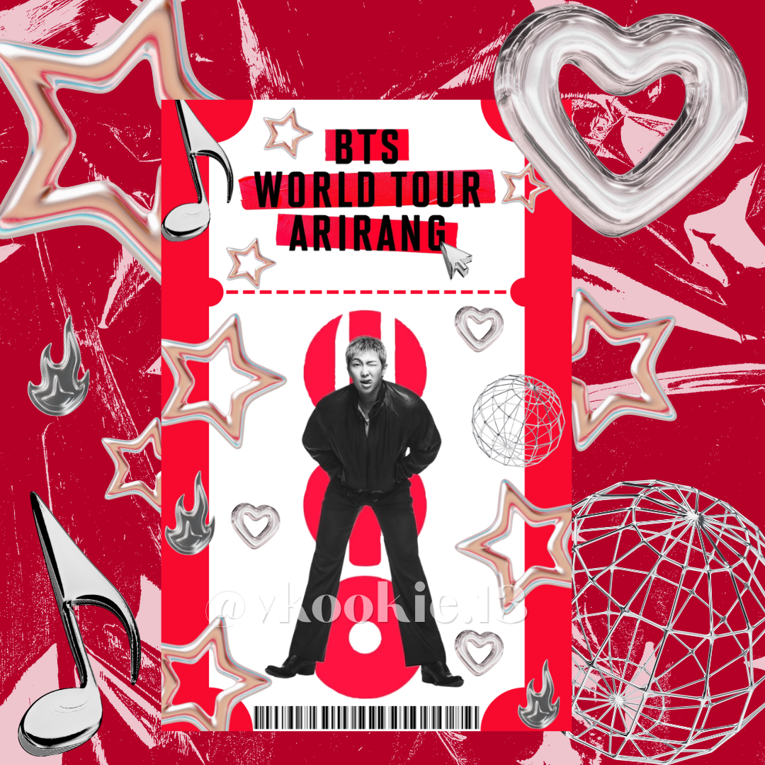 BTS ARIRANG Ticket Keychain/Luggage Tag